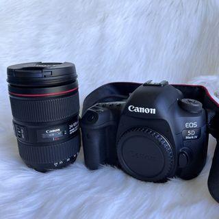 Canon EOS 5D Mark IV Full Frame Digital SLR Camera with EF 24-105mm II Lens