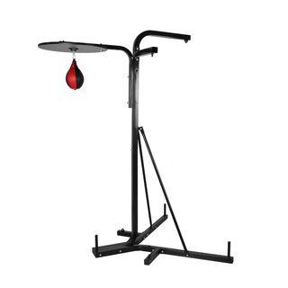 CENTRA PUNCHING BAG STAND 3 STATION BOXING FRAME SPORTS HOME GYM TRAINING 227CM