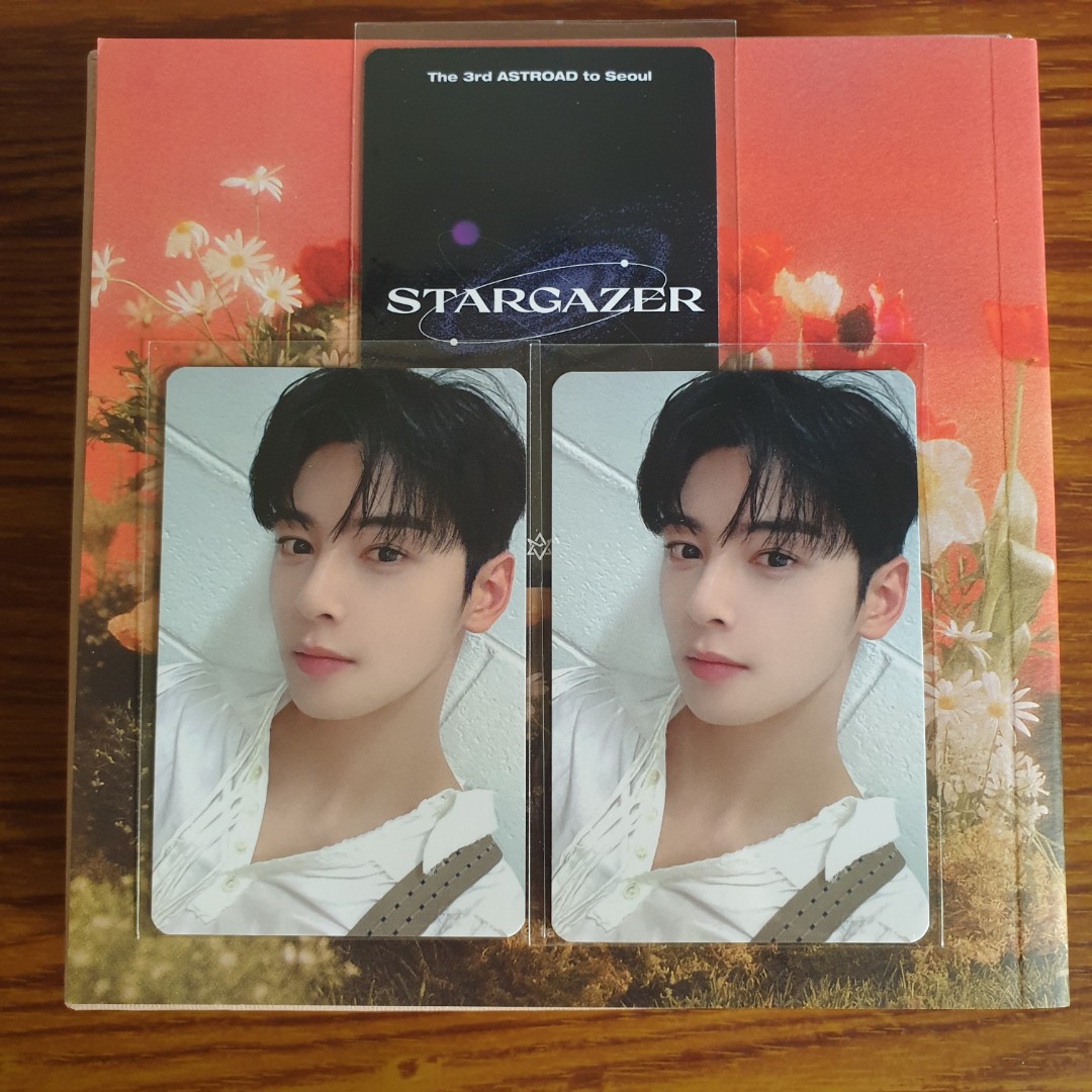 ASTRO Cha Eunwoo 3rd ASTROAD to JAPAN STARGAZER 2022 Photocard + Necklace  Set