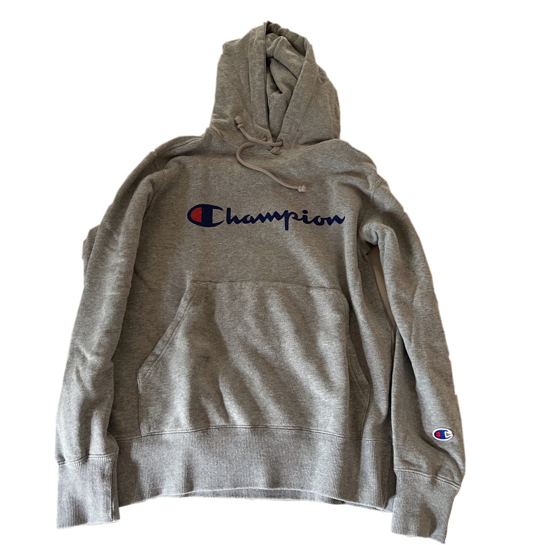 Vintage grey hot sale champion hoodie