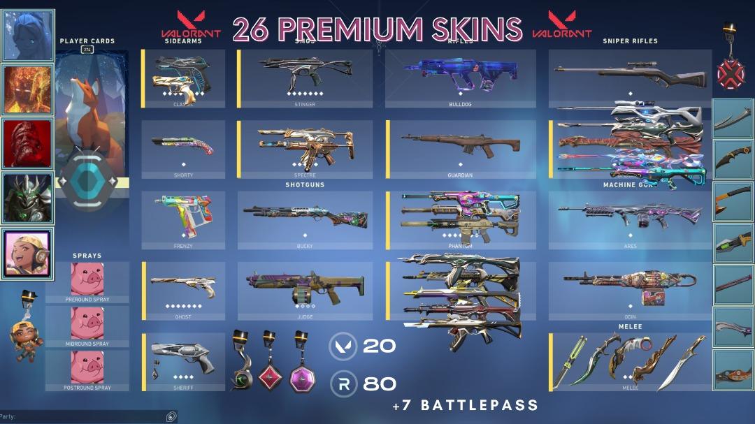 Champs 2021 + Rgx + Forsaken / Valorant Account, Video Gaming, Gaming