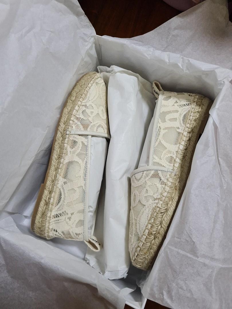 Chloe lace espadrilles shop