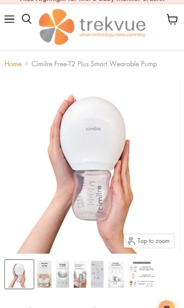 Cimilre T2 Plus Handsfree Smart Wearable Breast Pump — Trekvue