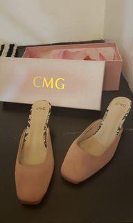 CMG Original Square Toed Mule Kitten Heels