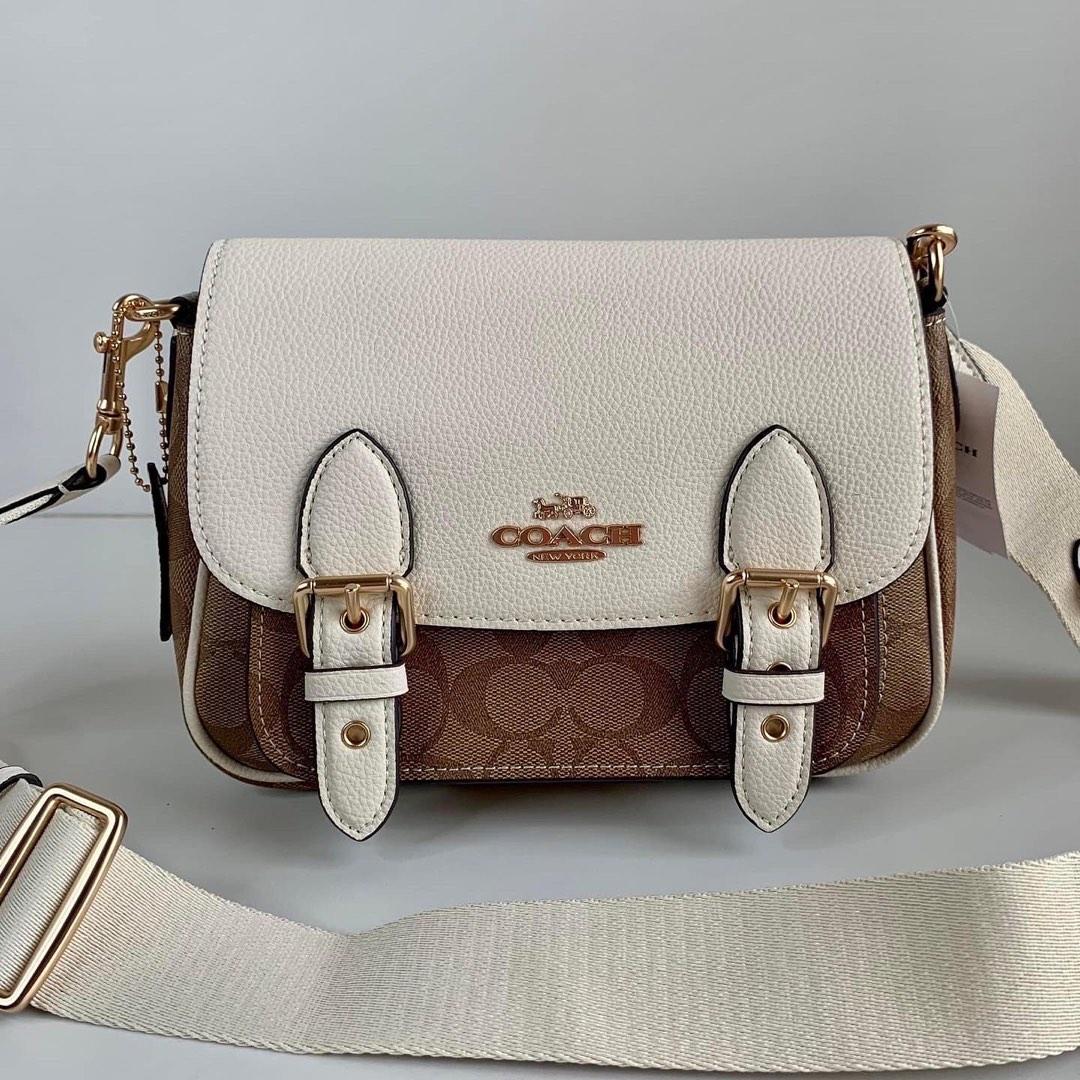 Coach Lucy Crossbody in Signature Canvas (white), Women's Fashion, Bags