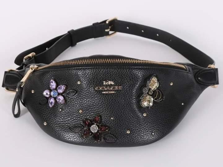 Coach Waistbag Black, Women's Fashion, Bags & Wallets, Crossbody Bags