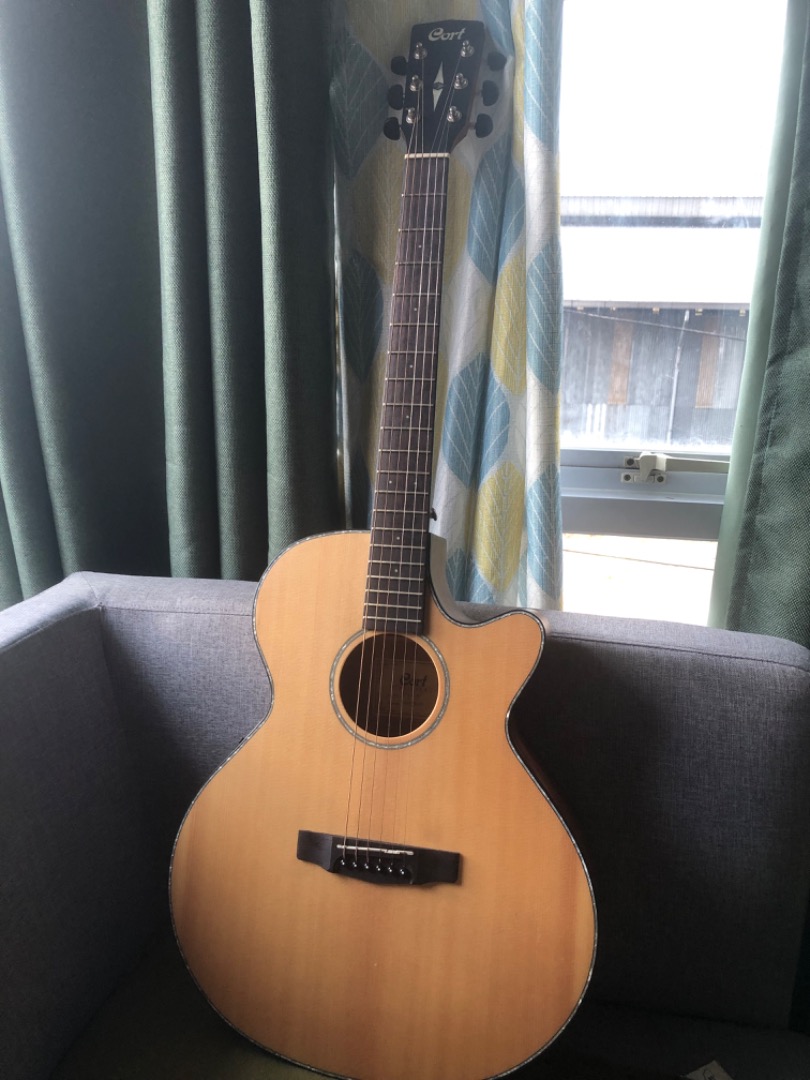 CORT CE304T Acoustic Guitar, Audio, Other Audio Equipment on Carousell