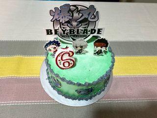 Beyblade toy 3d sugar figurine customized cake Singapore #beyblade3dcake |  The Sensational Cakes
