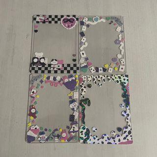 Decorated toploaders photocard holder