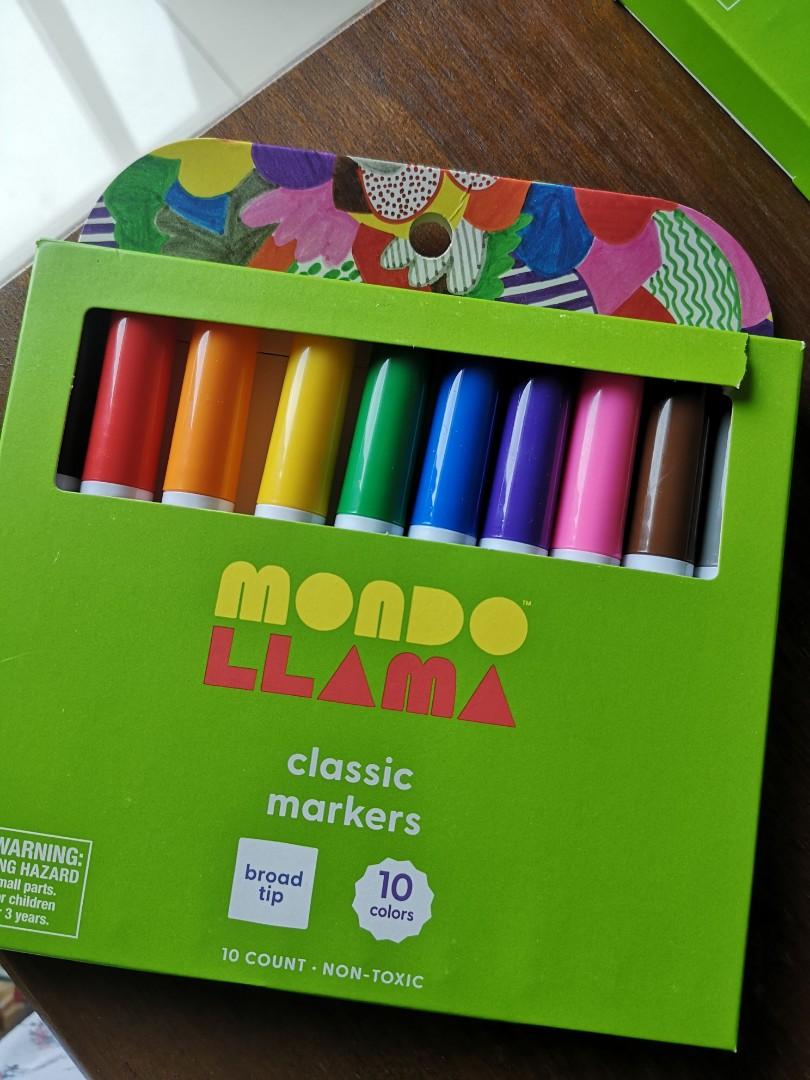 [Defect] Mondo Llama 10 Classic Markers, Hobbies & Toys, Stationery