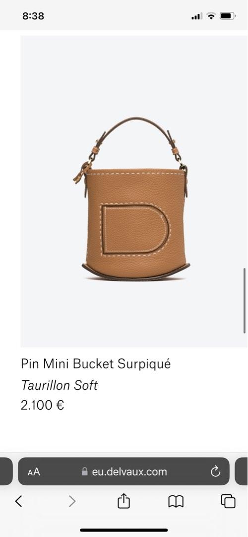 Delvaux Pin Mini Bucket Bag – The Find Studio