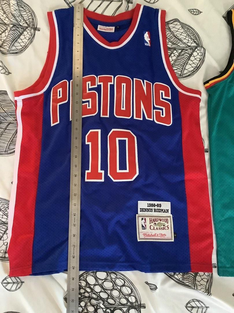 Detroit Pistons Jersey Rodman & Hill, Men's Fashion, Activewear on