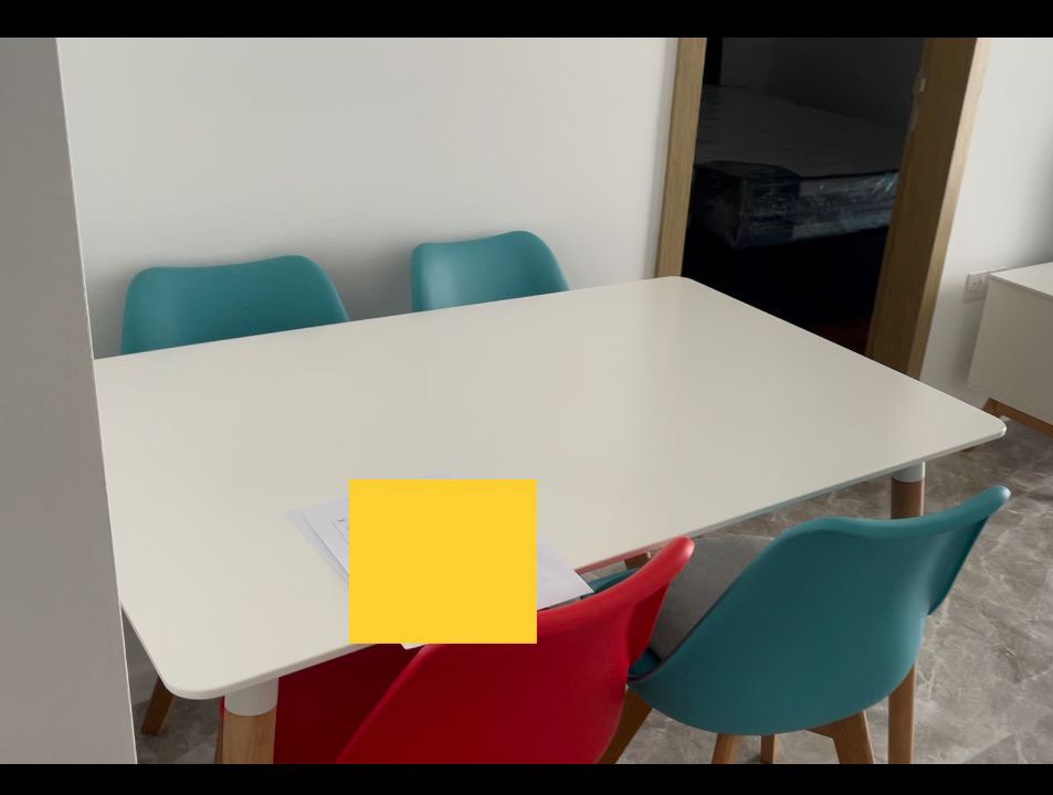 plastic dining table without chairs