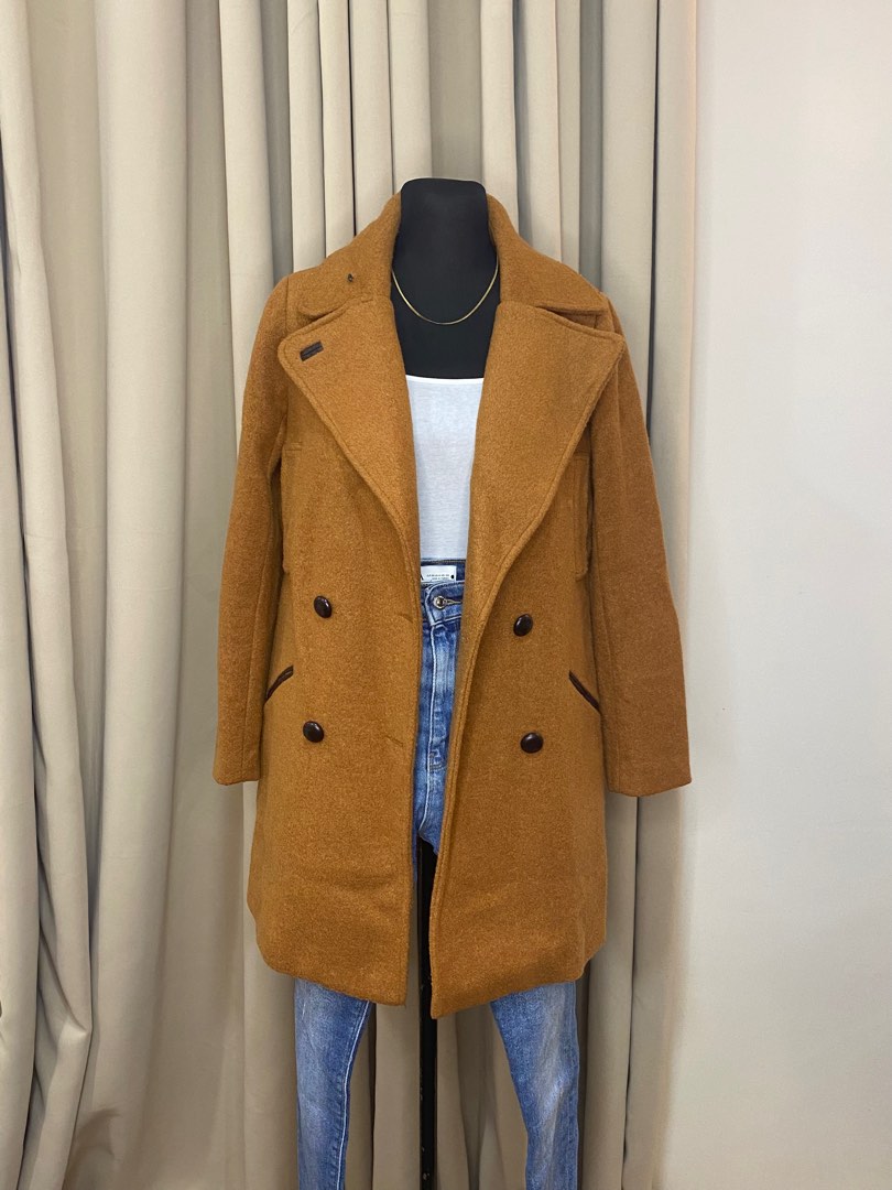 DOUBLE BREASTED WOOL COAT main image 0