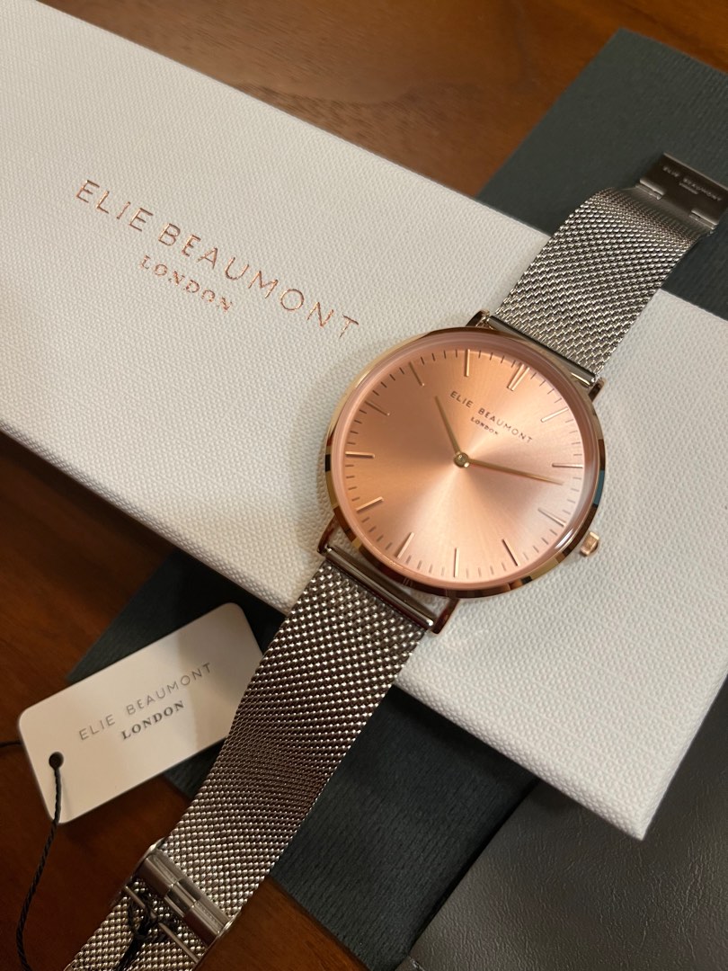 Elie beaumont rose gold on sale watch