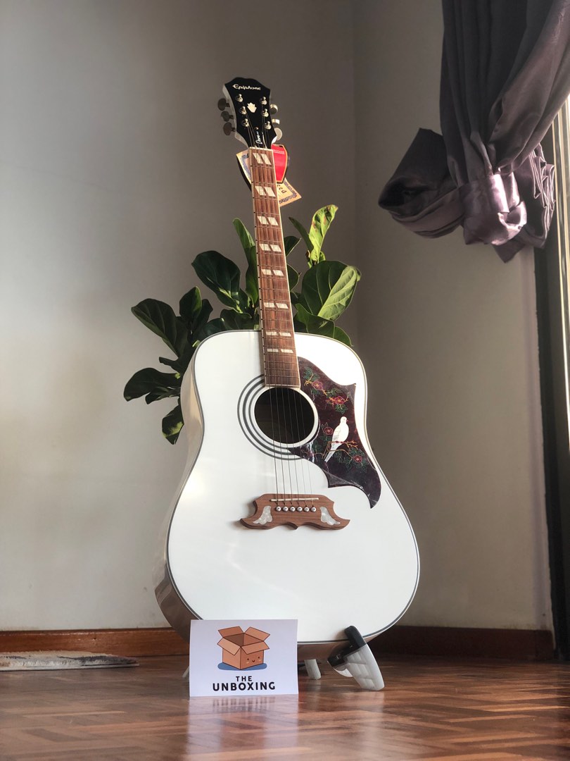 White outlet epiphone dove