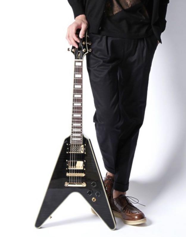 ESP x Paul Smith limited mini travel Flying V Guitar PS by Paul