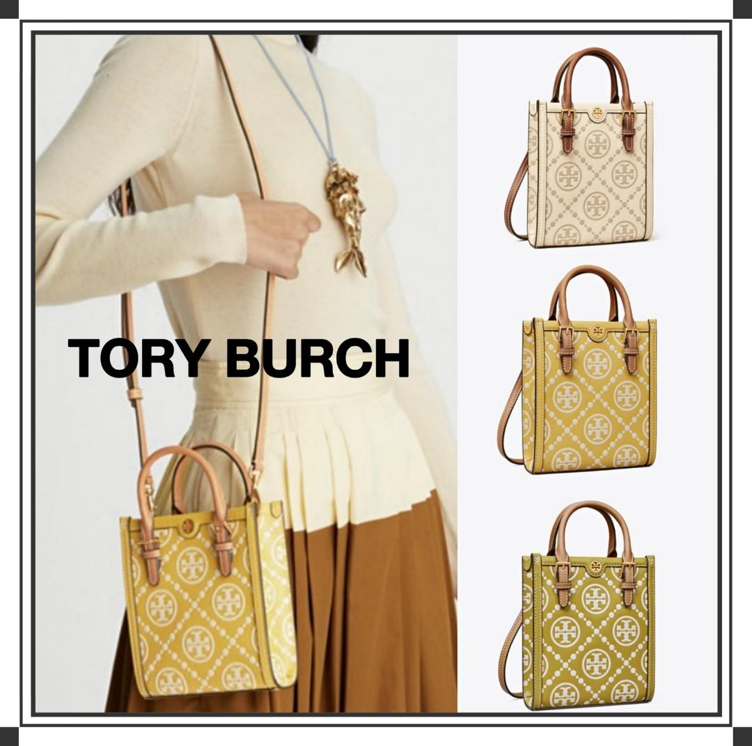 T monogram embossed mini tote clearance