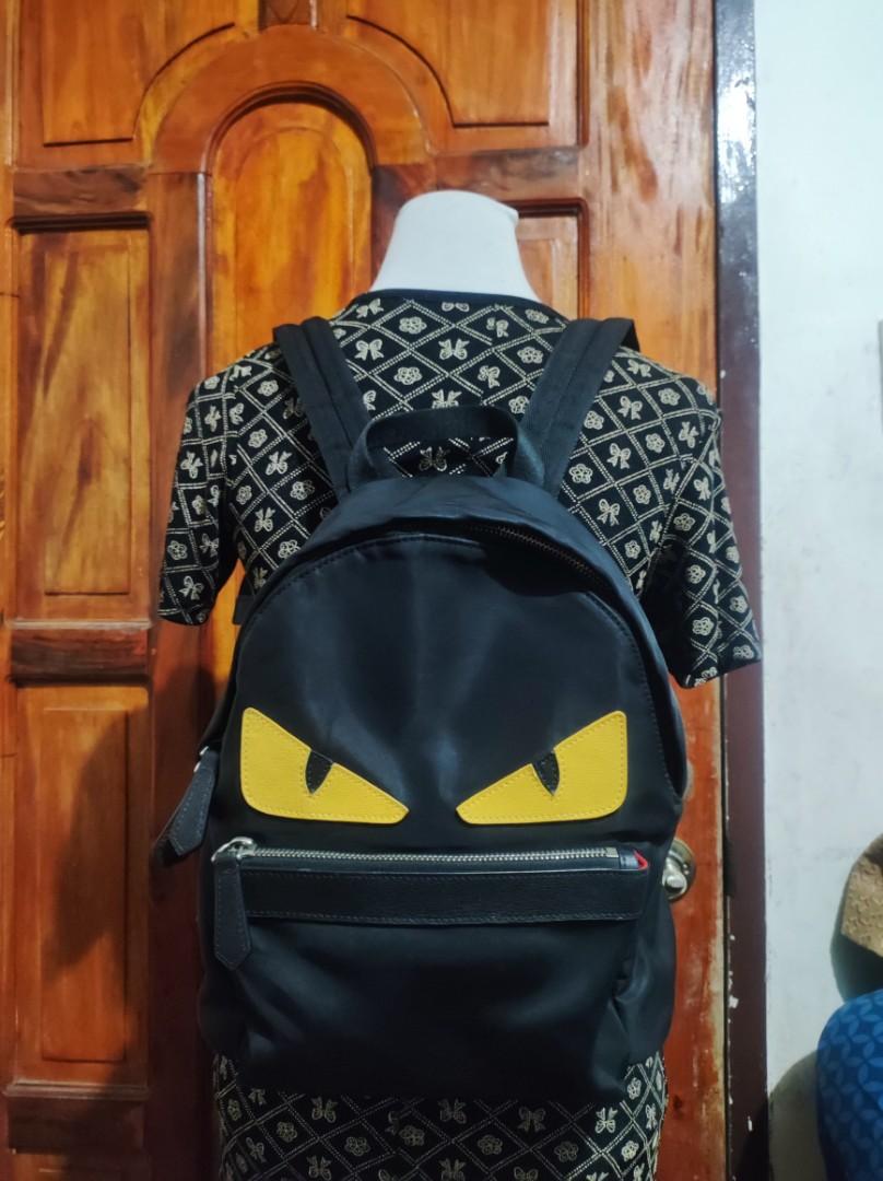 Fendi backpack yellow discount eyes