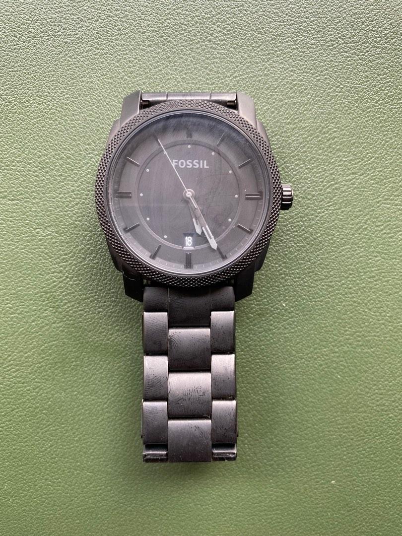 Fossil black metal hotsell watch