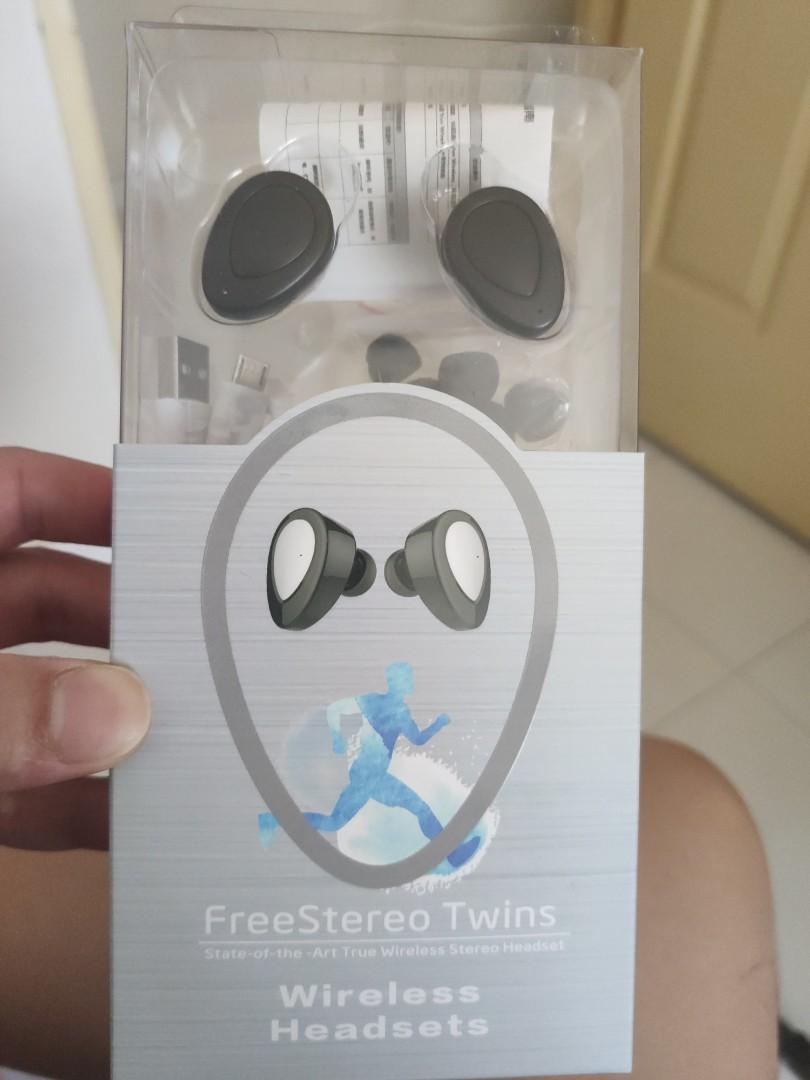Free Stereo Twins Wireless Headsets Audio Headphones Headsets