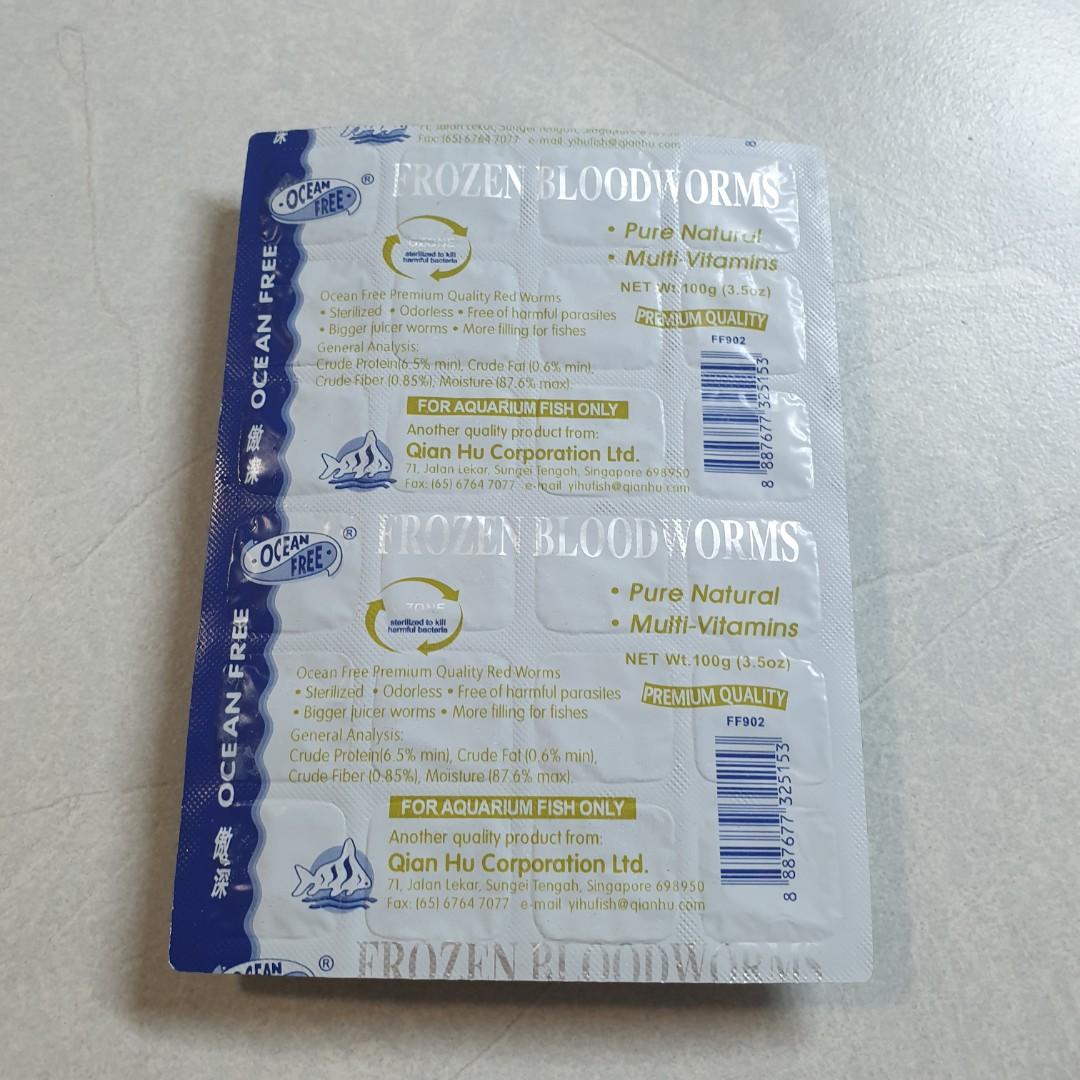 Ocean free frozen best sale bloodworms