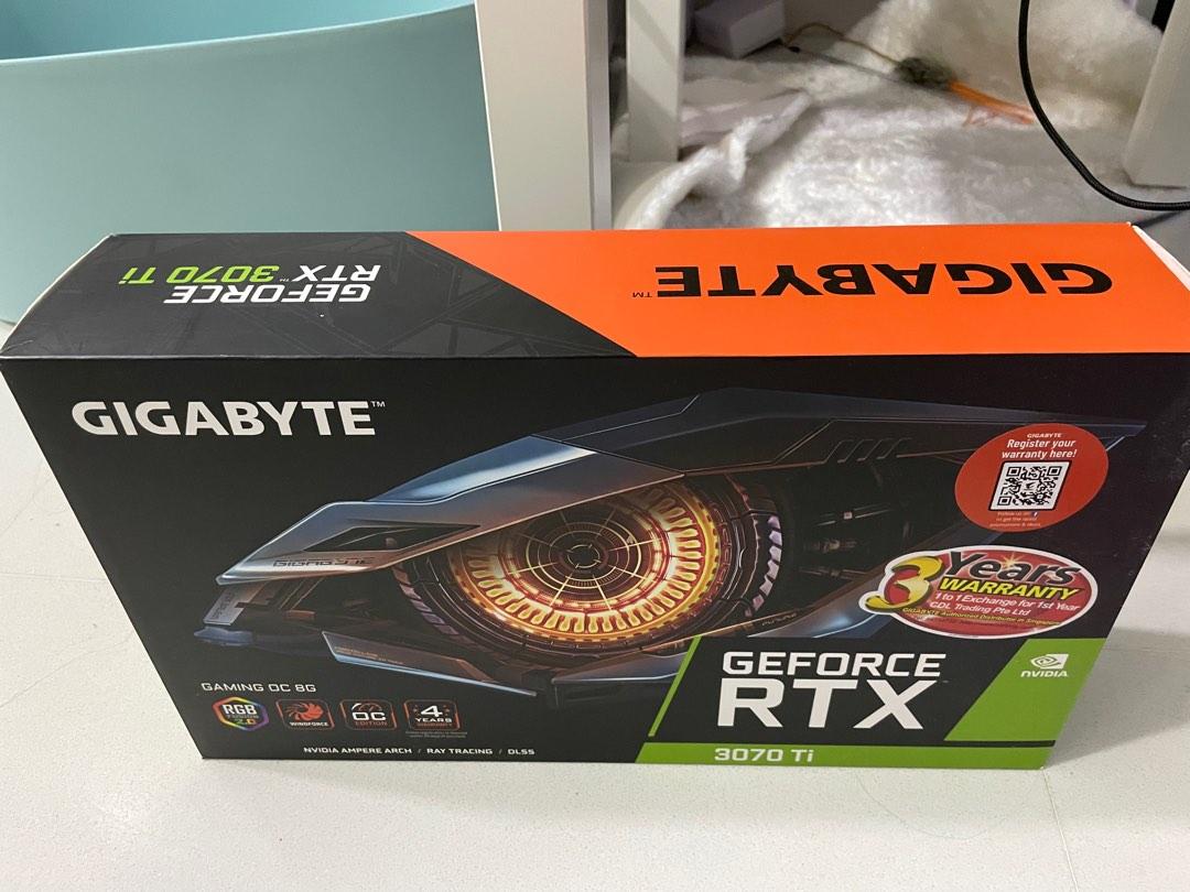 Gigabyte RTX 3070ti Gaming OC 8GB, Computers & Tech, Parts ...