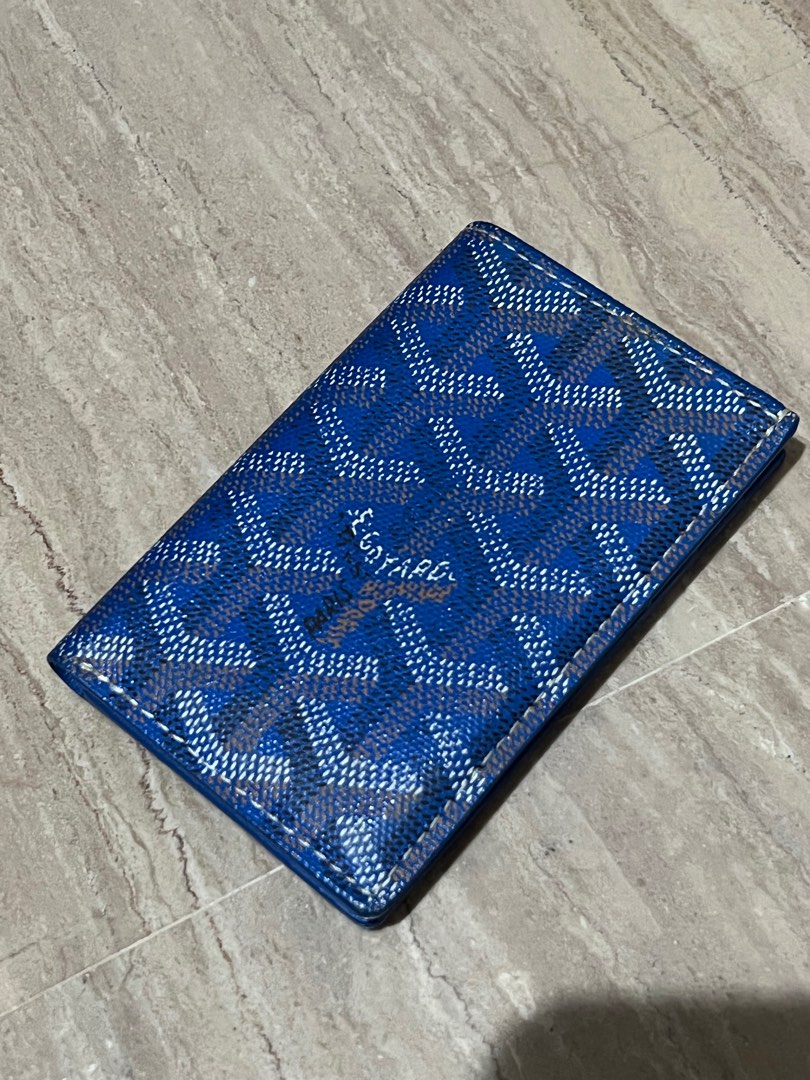 Goyard blue 6 pocket card holder, Women's Fashion, Bags & Wallets