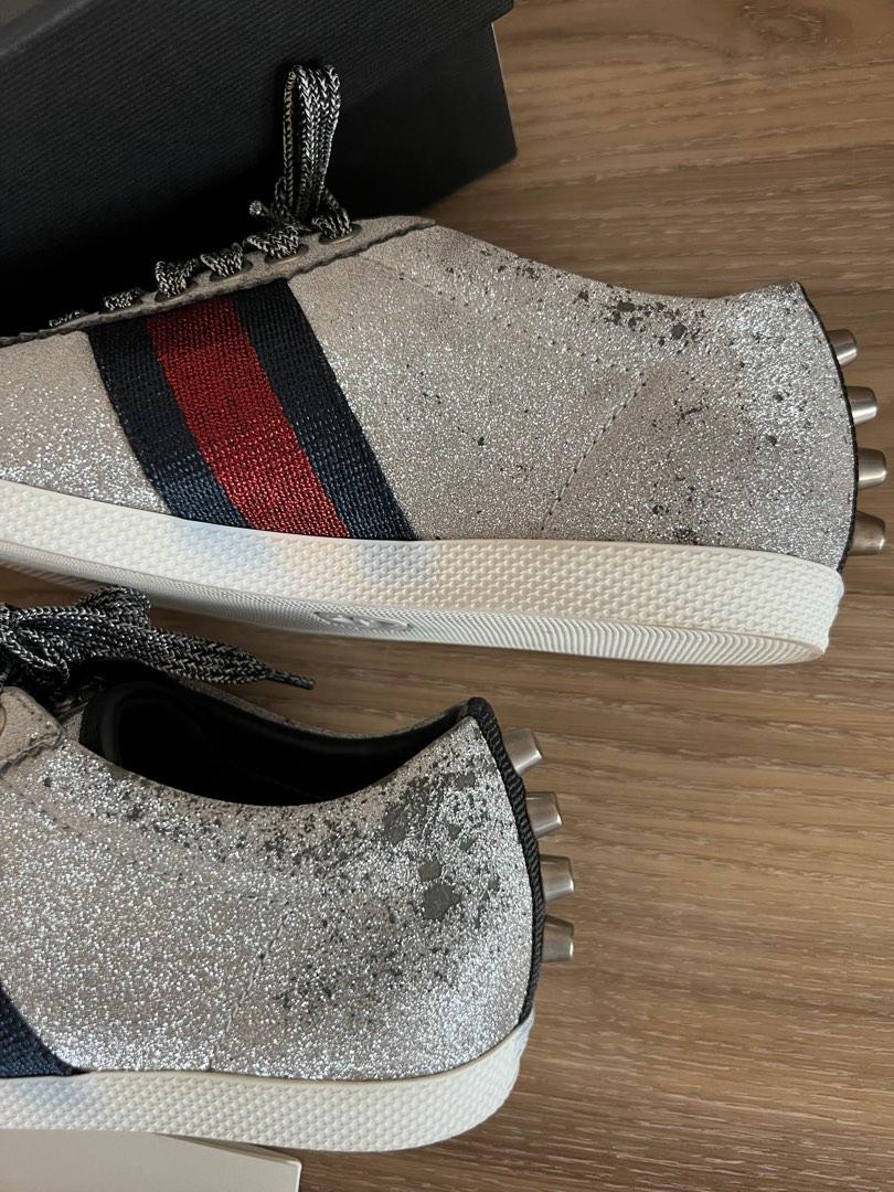 Gucci Bambi Web Metallic glitter sneakers Luxury Sneakers