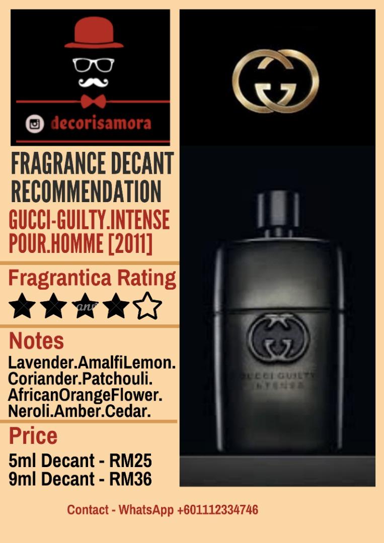 Gucci intense pour homme new arrivals