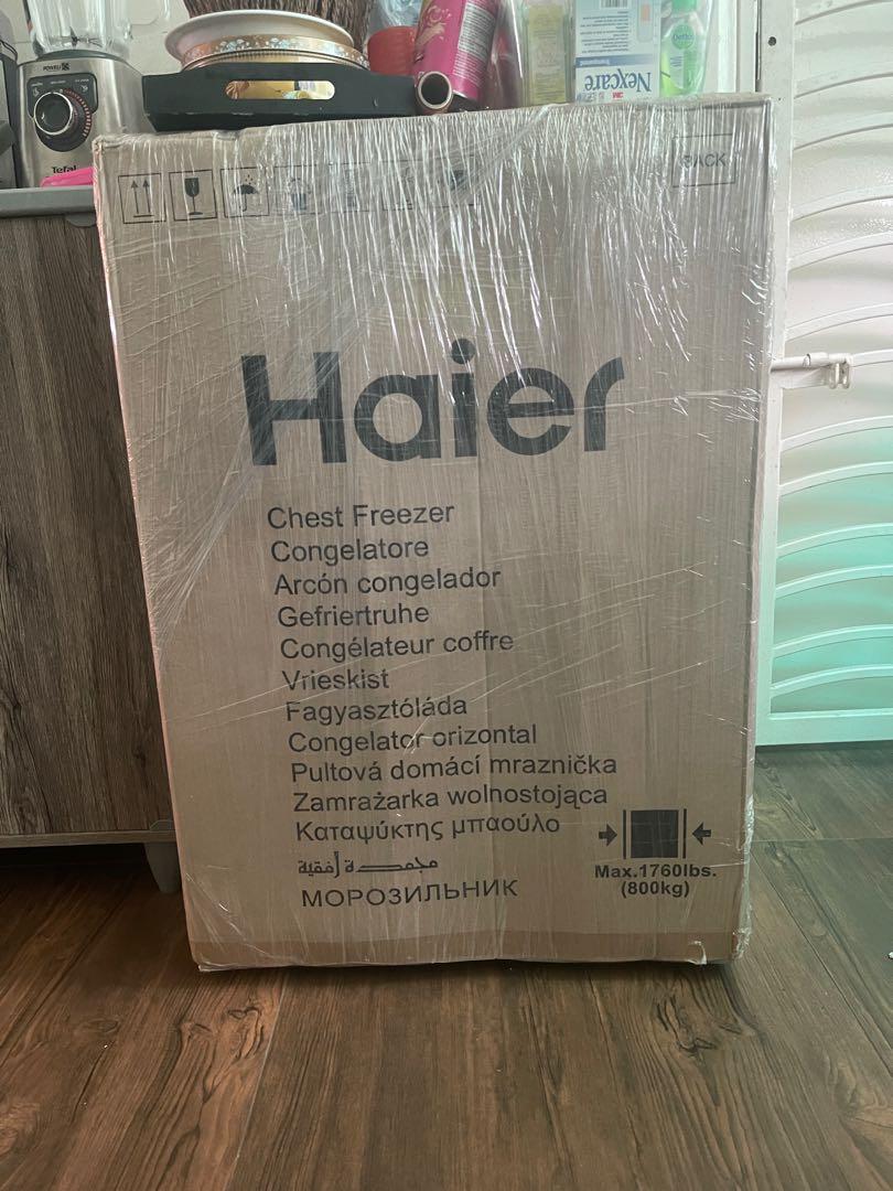 HAIER freezer ( model BD138HP) 105L, Furniture & Home Living, Bathroom