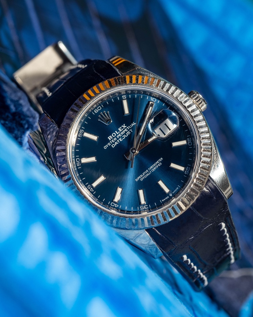 Rolex datejust 41mm leather strap top