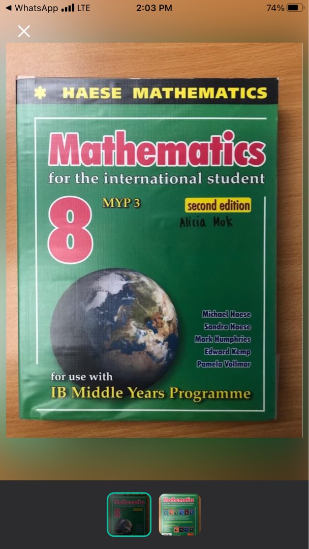 Haese mathematics 8 carousell