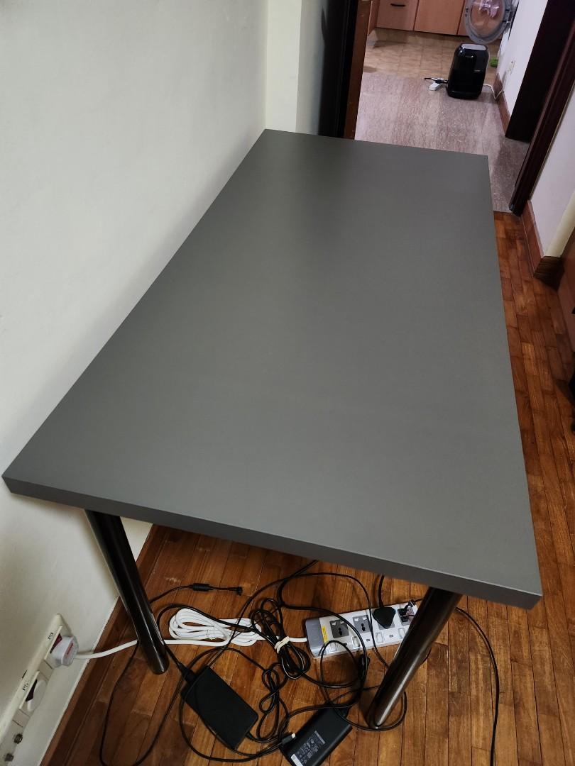 Ikea grey table, Furniture & Home Living, Furniture, Tables & Sets on Carousell
