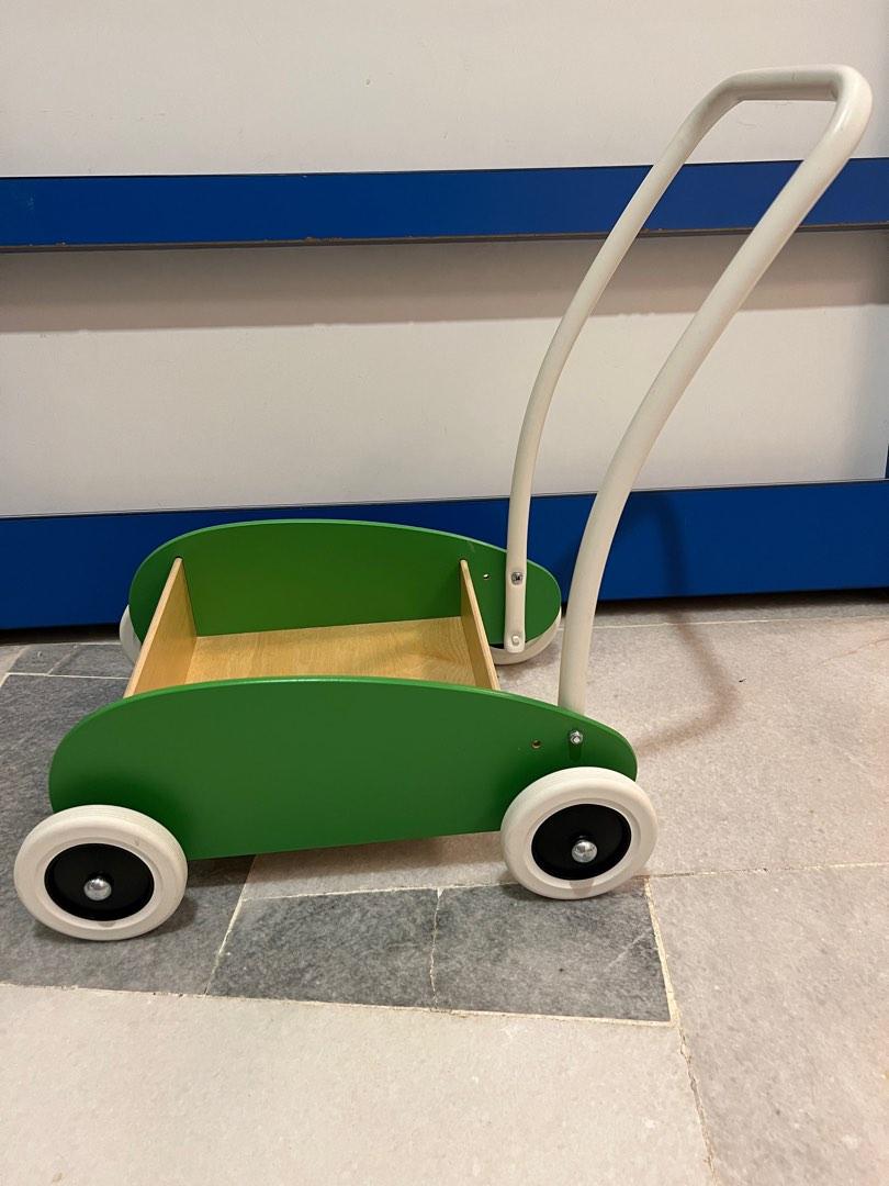 Ikea Mula Baby Toddler Wooden Wood Walker Fruck Wagon, Babies & Kids