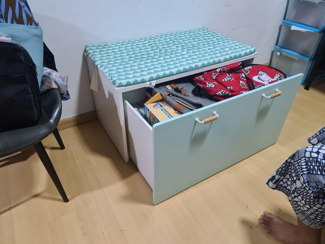 Ikea SMASTAD Bench with toy storage, Furniture & Home Living, Furniture