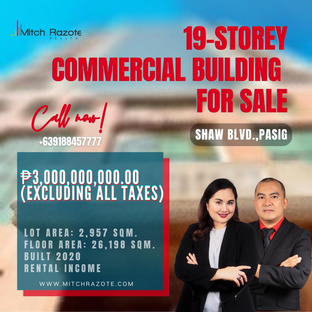 Generating Commercial Building For Sale on Shaw Boulevard Pasig Near Capital Commons