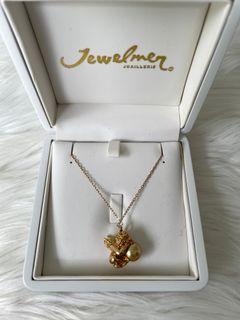 Jewelmer Noel Angel Pendant and 18” chain 18k yellow gold