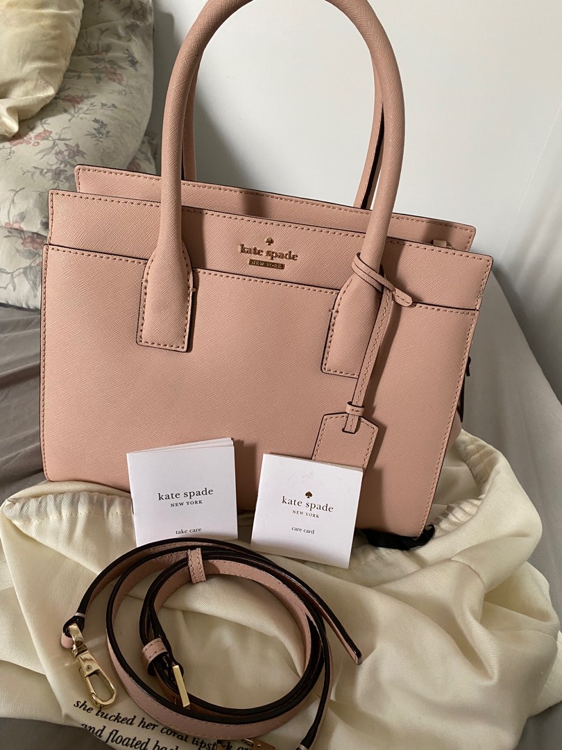 Kate Spade Handbag（Pink）, Luxury, Bags & Wallets on Carousell