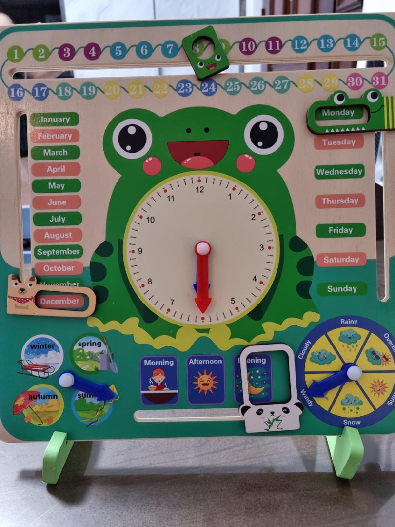 Kids learning clock, Babies & Kids, Baby Nursery & Kids Furniture ...