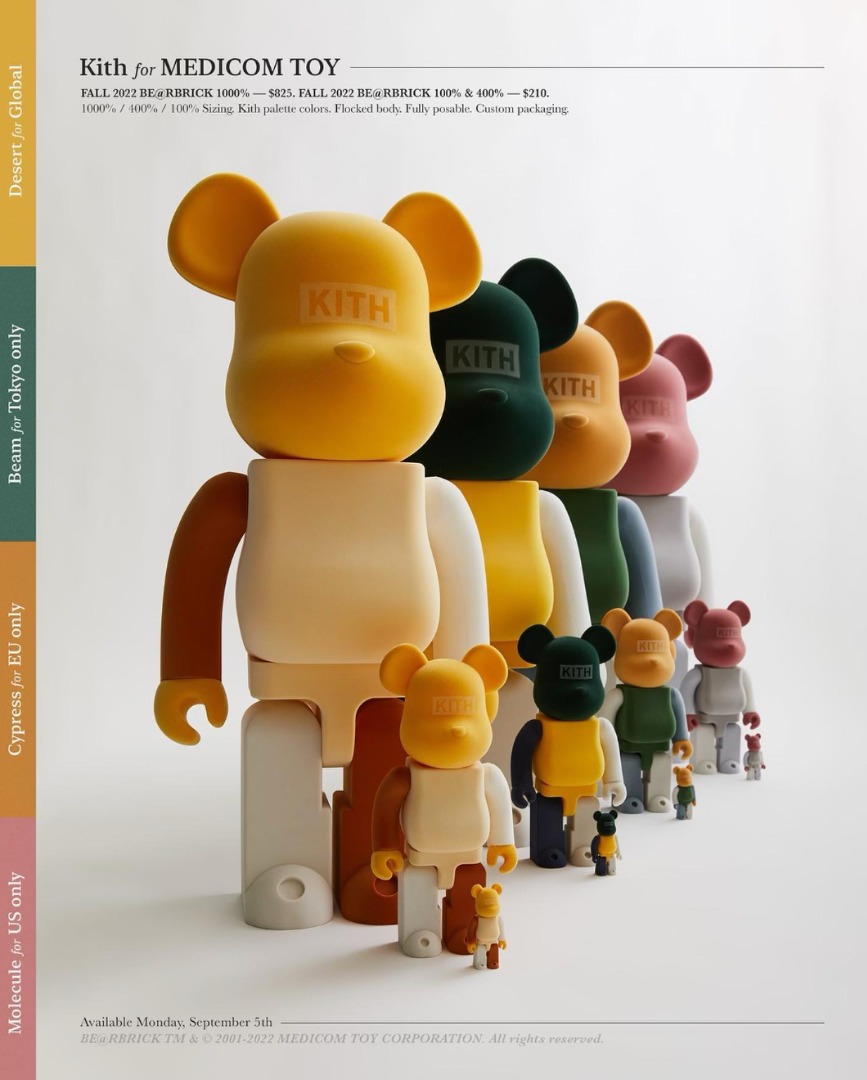 Kith Bearbrick The Palette 100% & 400% - その他