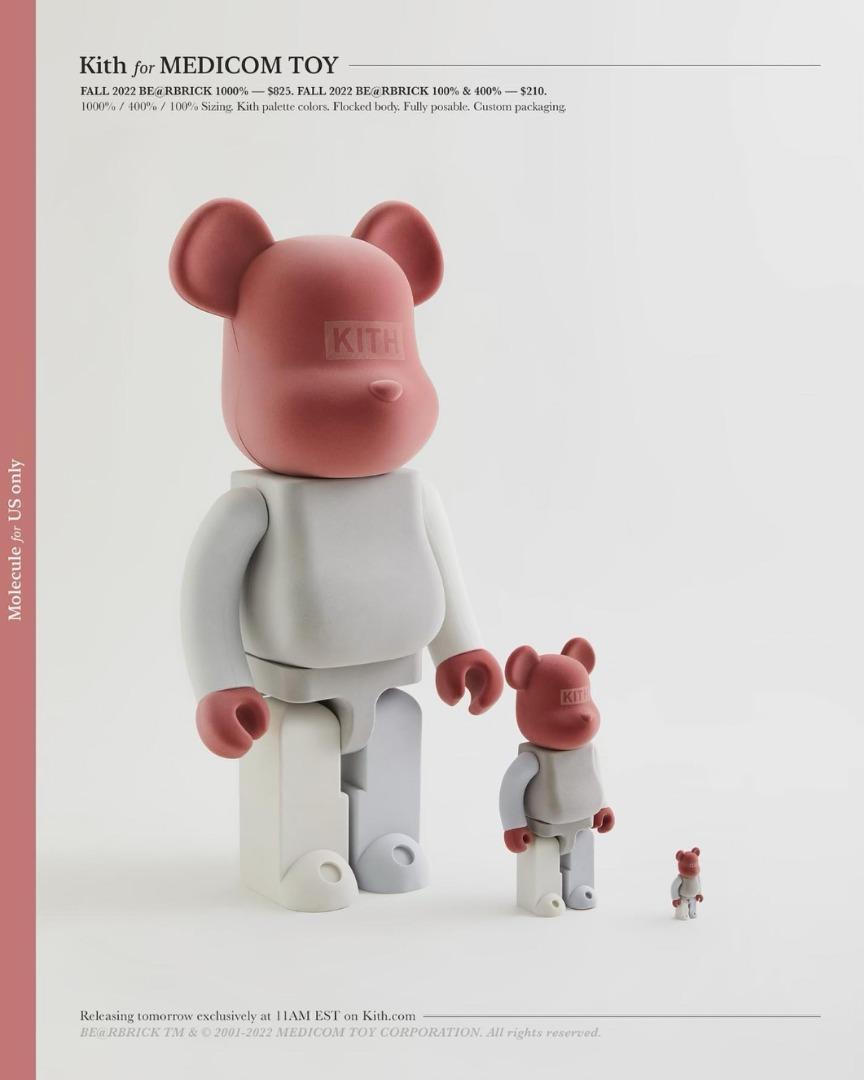 ストライプ デザイン/Striipe design 新品未開封 Kith BE@RBRICK 1000