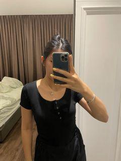 Knit Black Body Suit