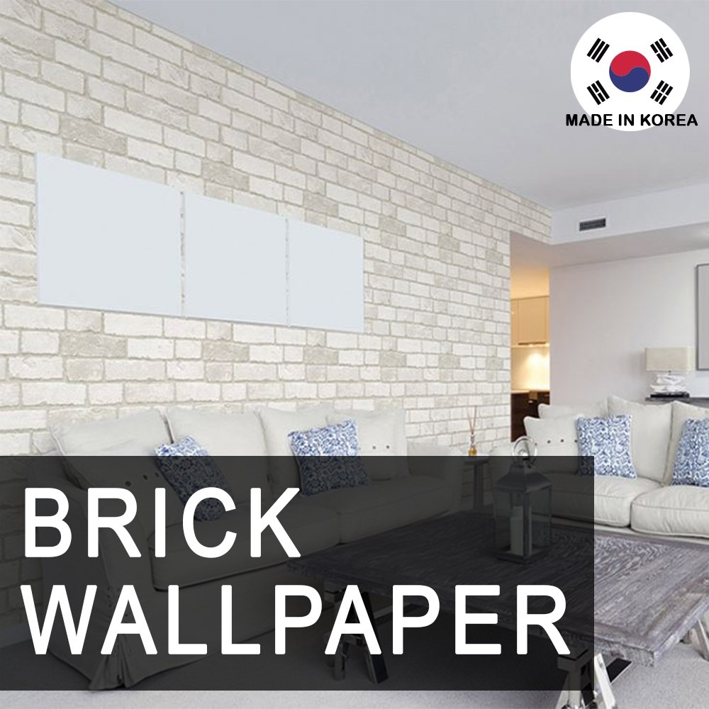 KOREAN Brick Stone design wallpaper / Available in SG/SelfAdhesive