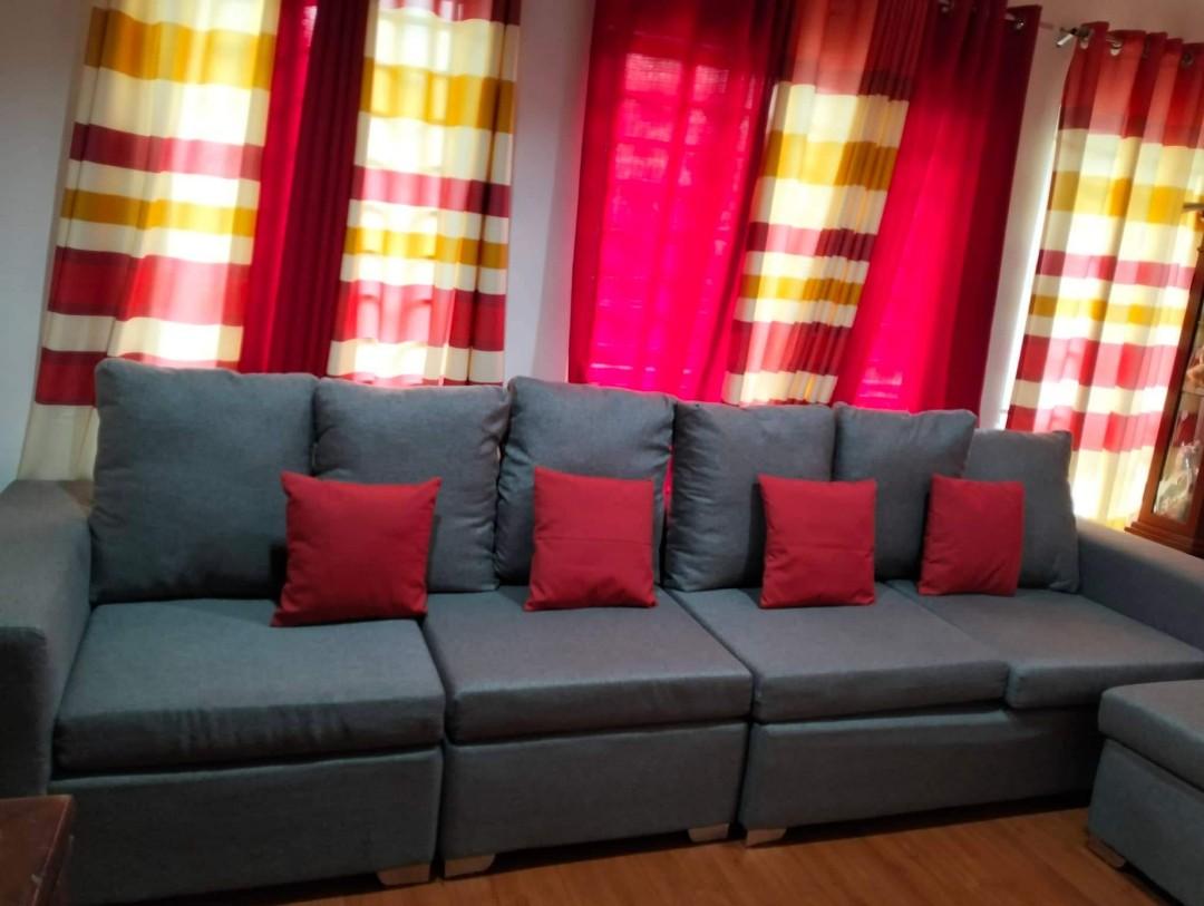 L type sofa, Furniture & Home Living, Furniture, Sofas on Carousell
