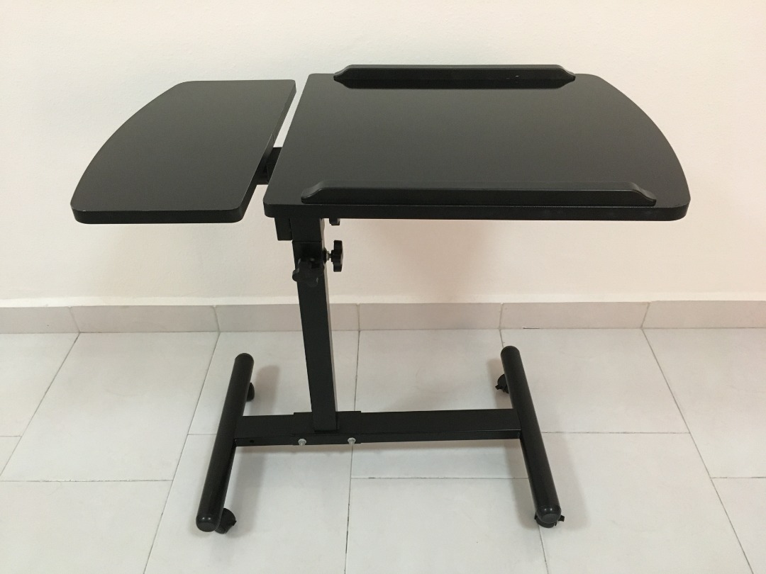 Laptop Table with Wheels - Height Adjustable with Tilt and Rotation ...