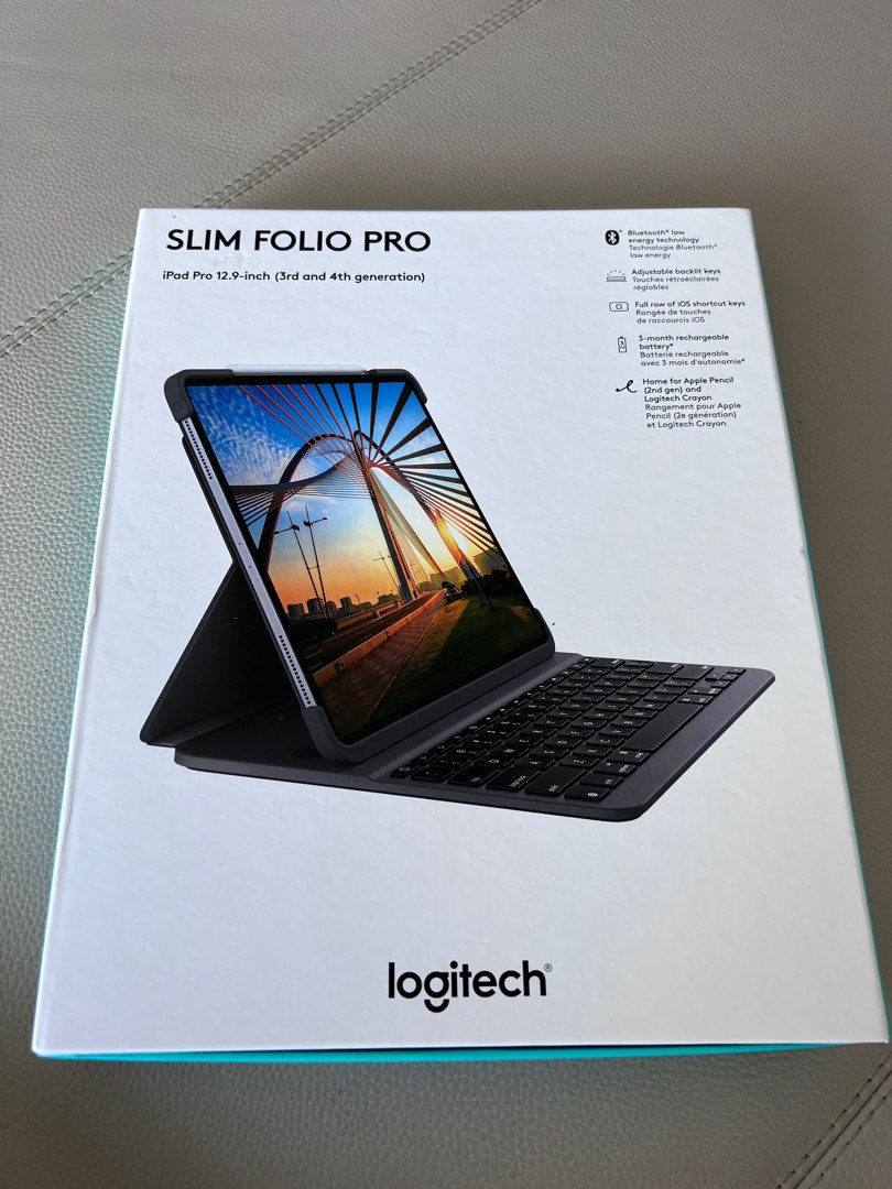 Logitech SLIM FOLIO PRO para iPad Pro de 12,9 pulgadas (3 generación