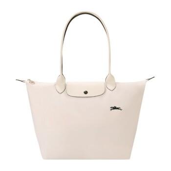 longchamp large tote bag club series white instock Women s
