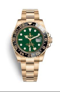 Looking to trade for a rolex green jade gmt ll 116718ln