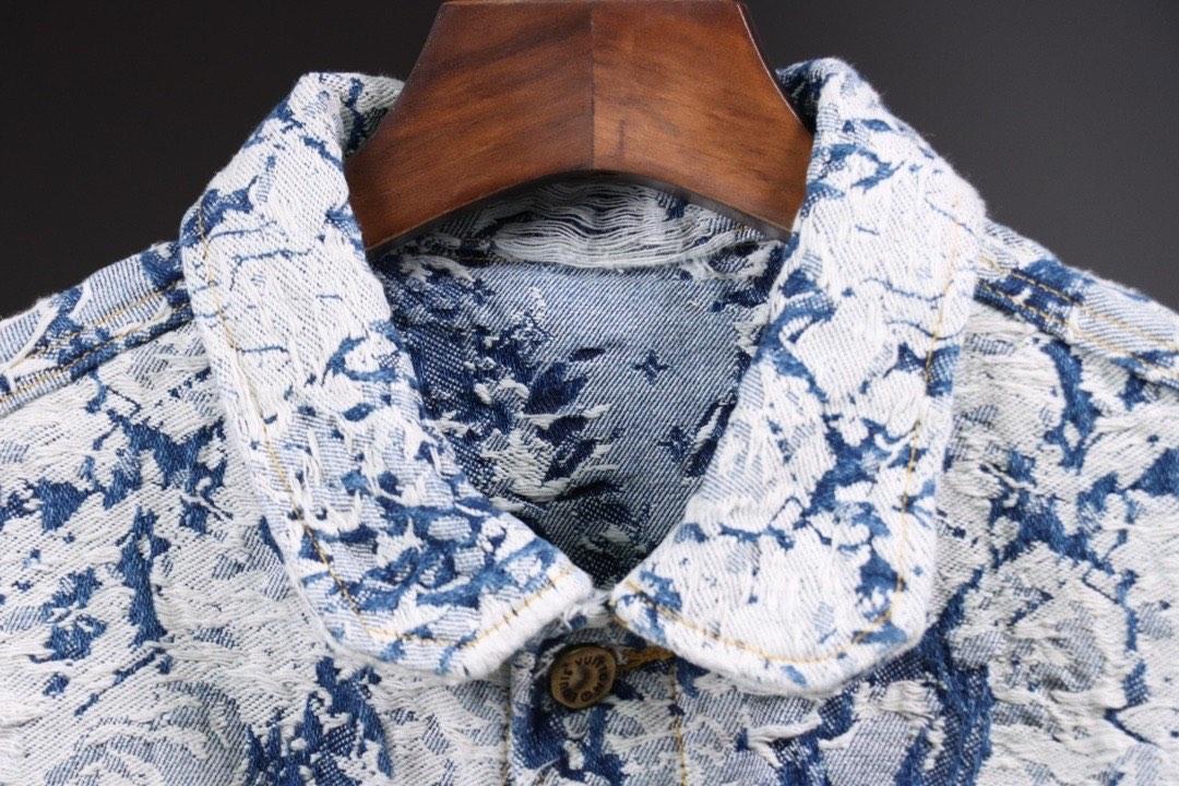 Monogram Shibori Printed Denim Jacket  Men  ReadytoWear  LOUIS VUITTON  